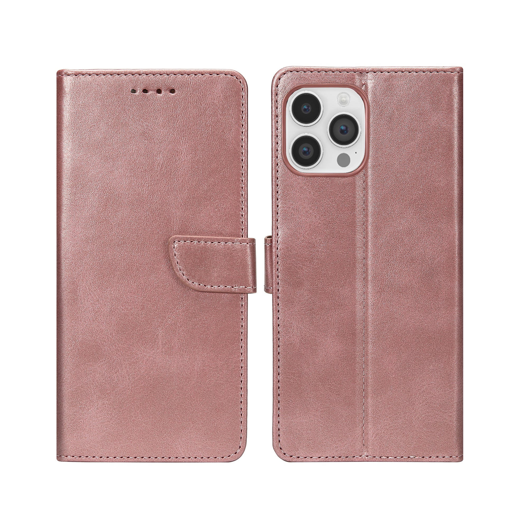 Rixus Buchhülle für Apple iPhone 14 Pro Pink – Bild 3