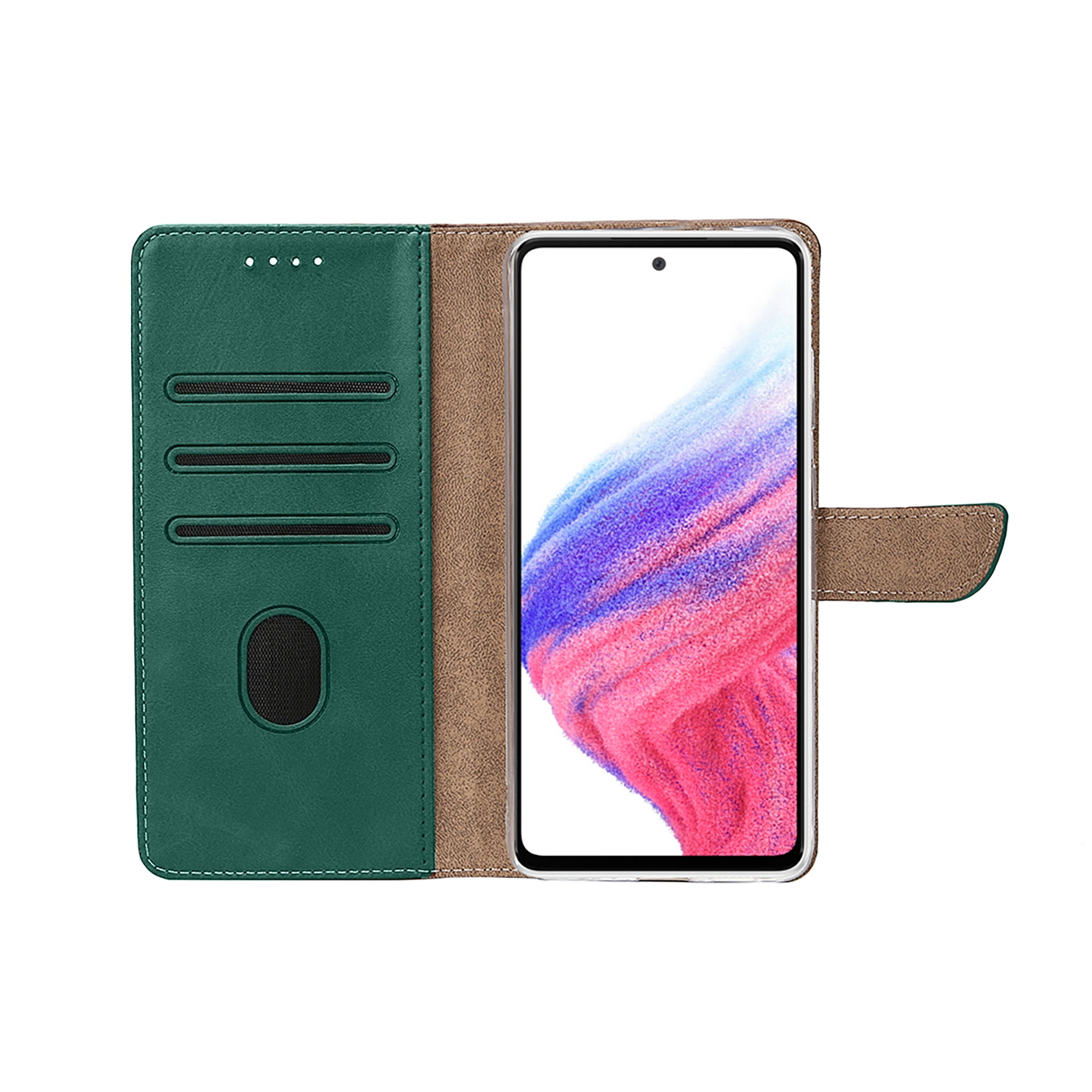Rixus Buchhülle für Samsung Galaxy A33 5G Dark Green – Bild 5