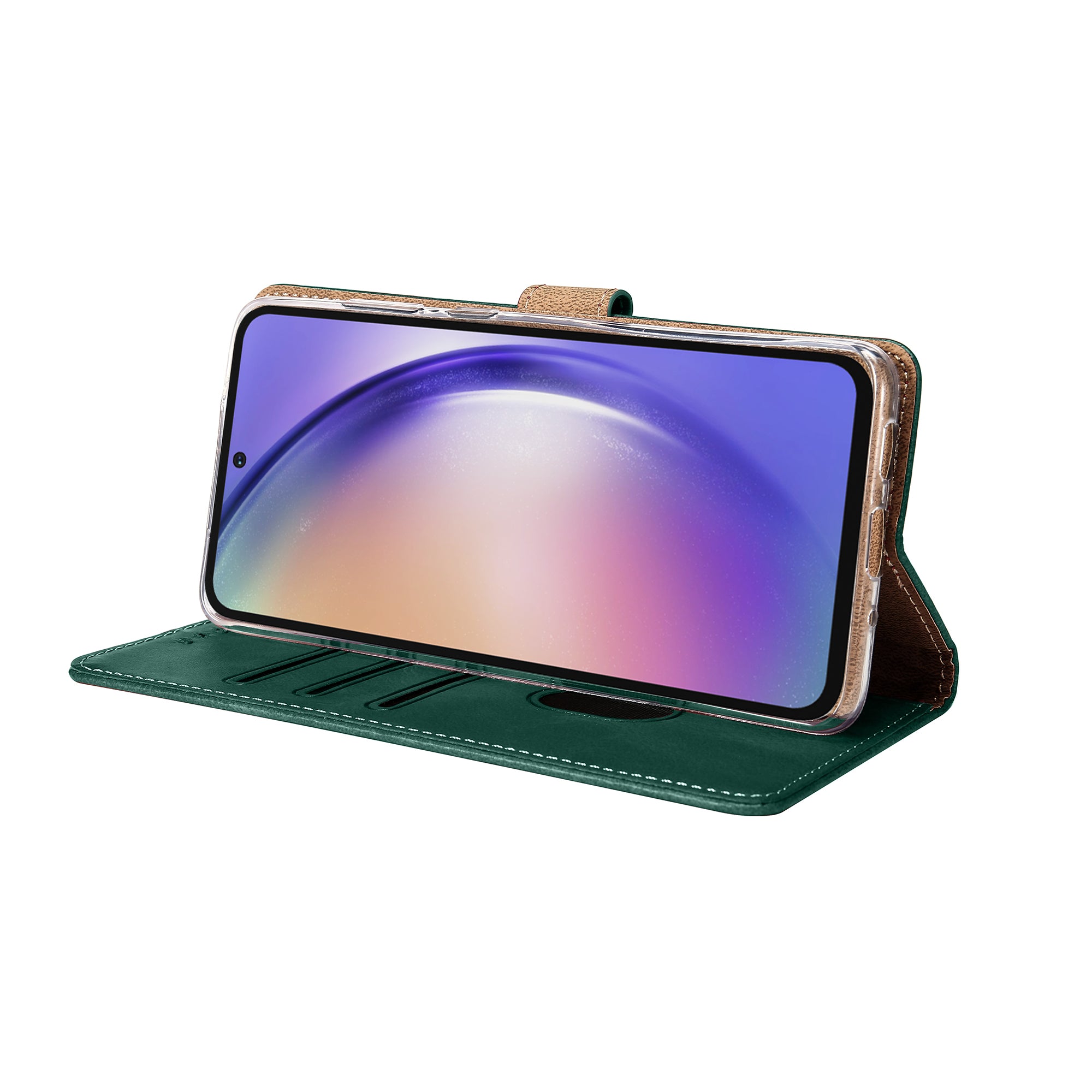 Rixus Buchhülle für Samsung Galaxy A54 Dark Green – Bild 6