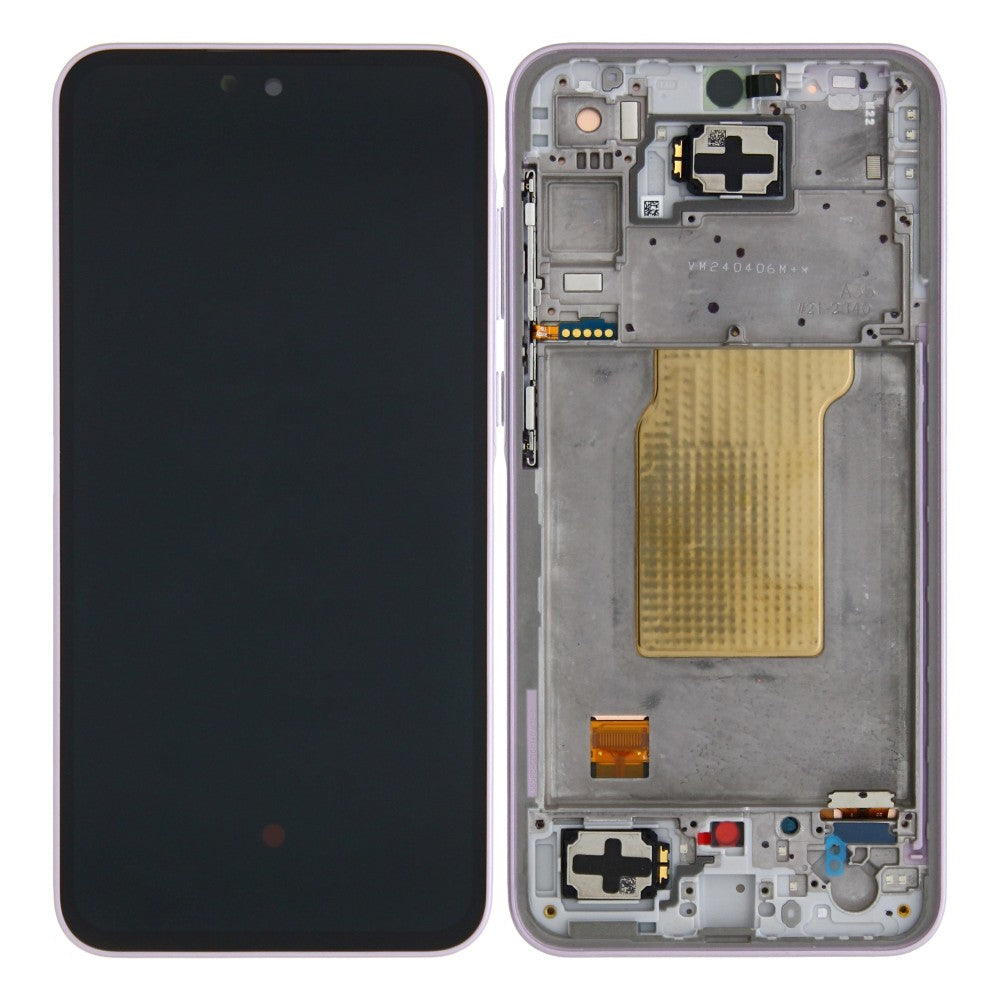 Samsung Galaxy A35 A356B Original vormontiert Display mit Rahmen Lilac – Bild 4