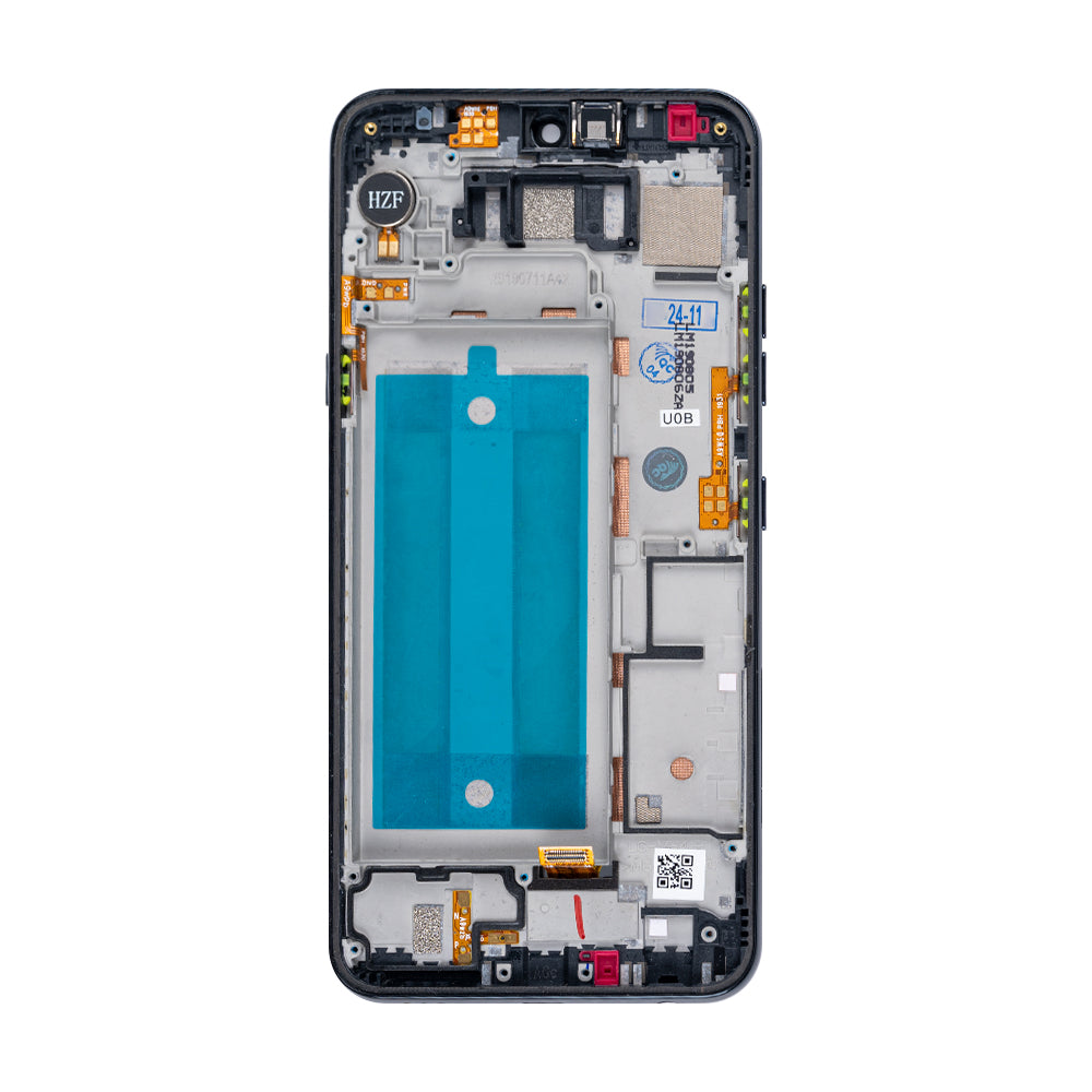 OEM Display für LG Q60 mit Rahmen Schwarz – Bild 3