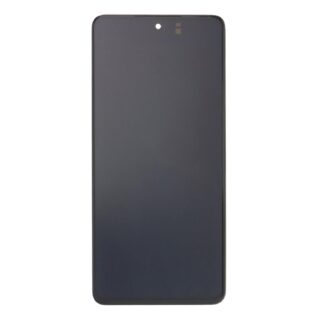 Samsung Galaxy M52 5G M526B Display und Touchscreen-Digitizer mit Rahmen Blazing Black Soft-OLED