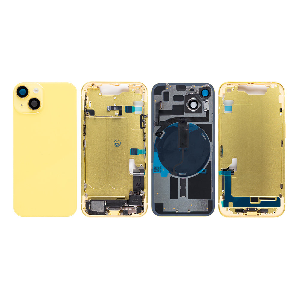Für Apple iPhone 14 Gehäuse mit Kleinteilen Yellow OEM – Bild 3