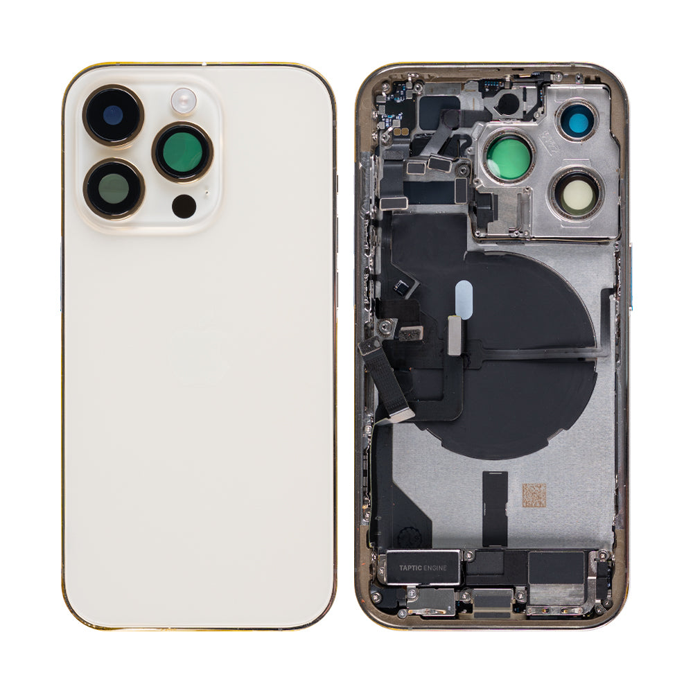 Für Apple iPhone 14 Pro Gehäuse mit Kleinteilen Gold OEM – Bild 3
