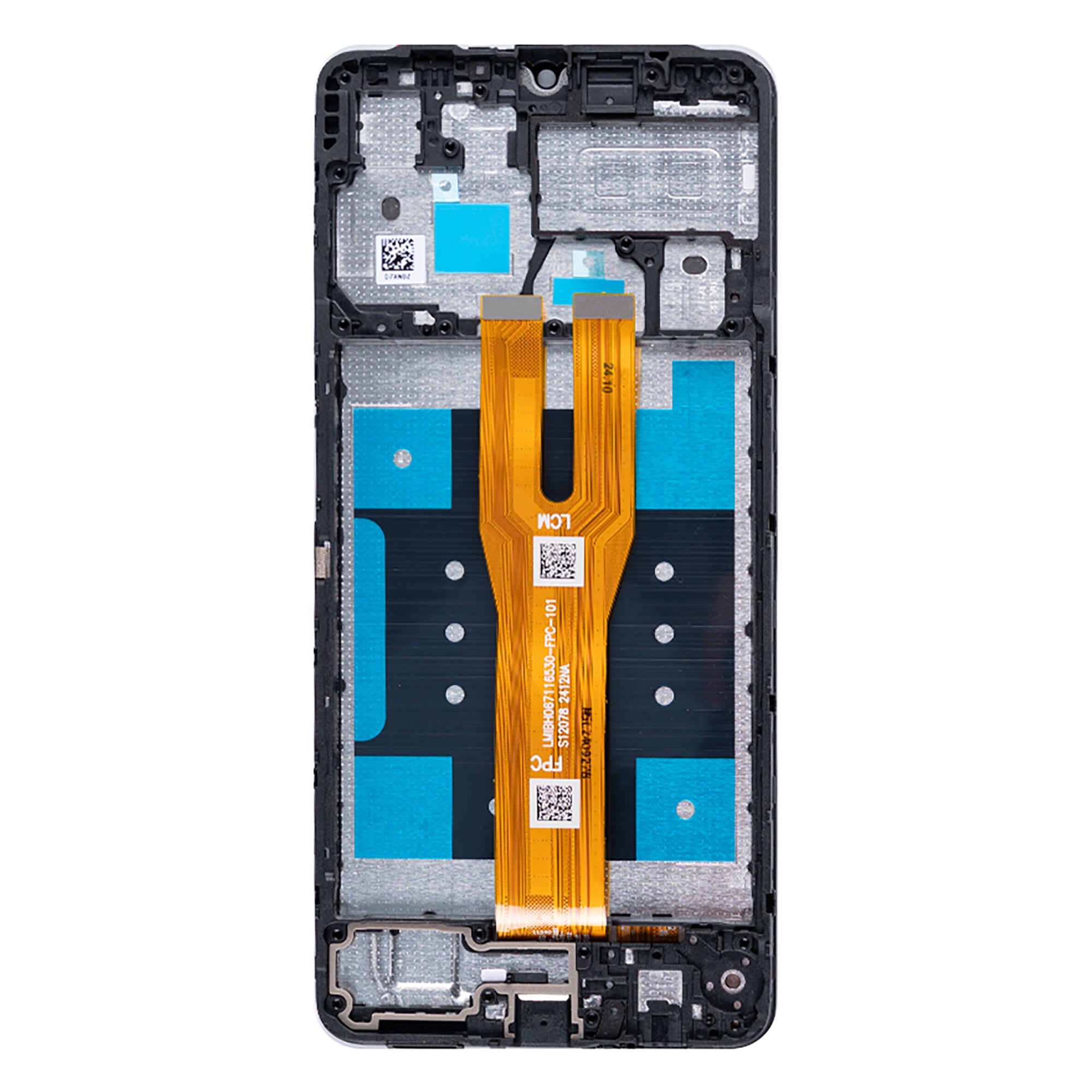 Samsung Galaxy A06 A065F Display und Touchscreen-Digitizer mit Rahmen Black Soft-OLED – Bild 2