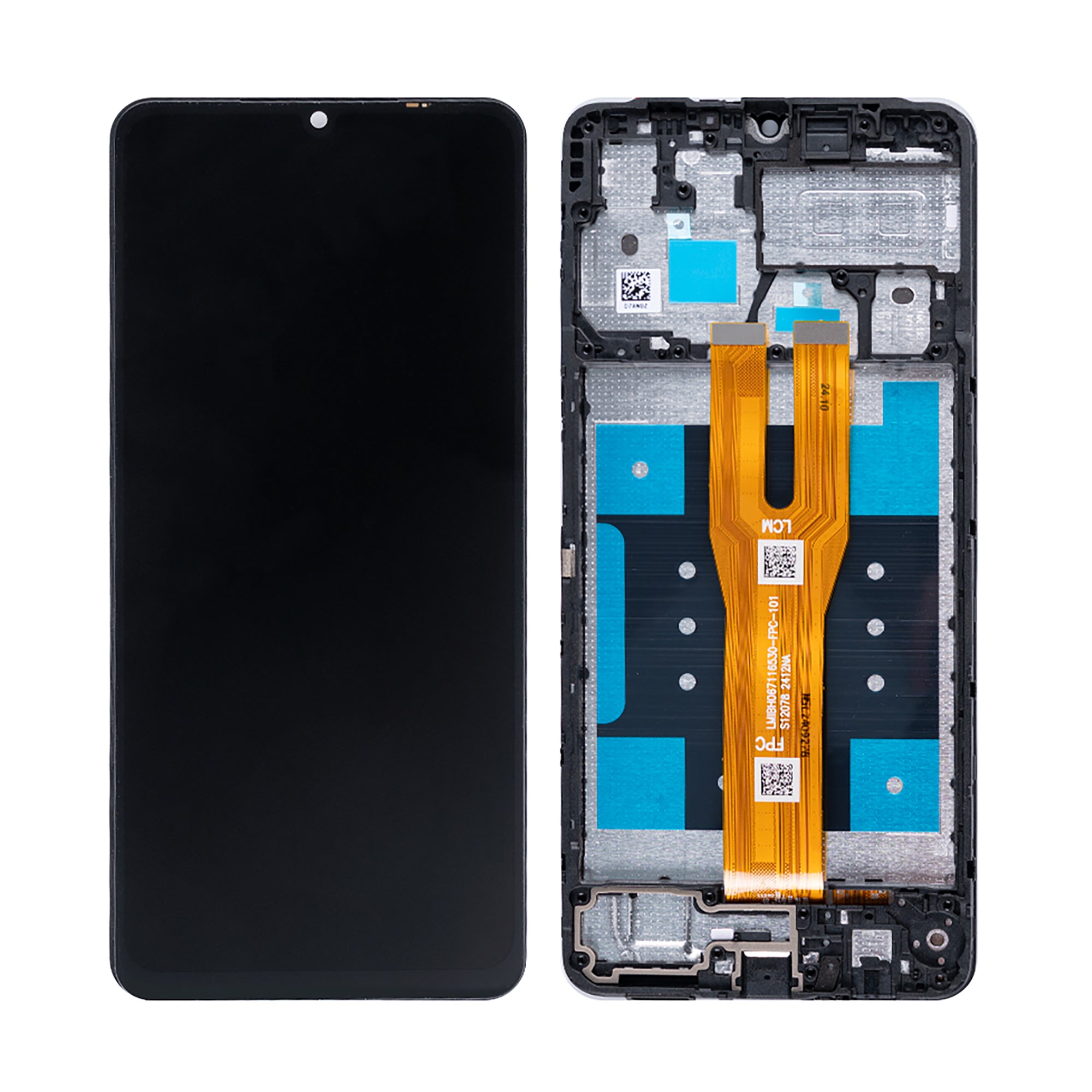 Samsung Galaxy A06 A065F Display und Touchscreen-Digitizer mit Rahmen Black Soft-OLED – Bild 3