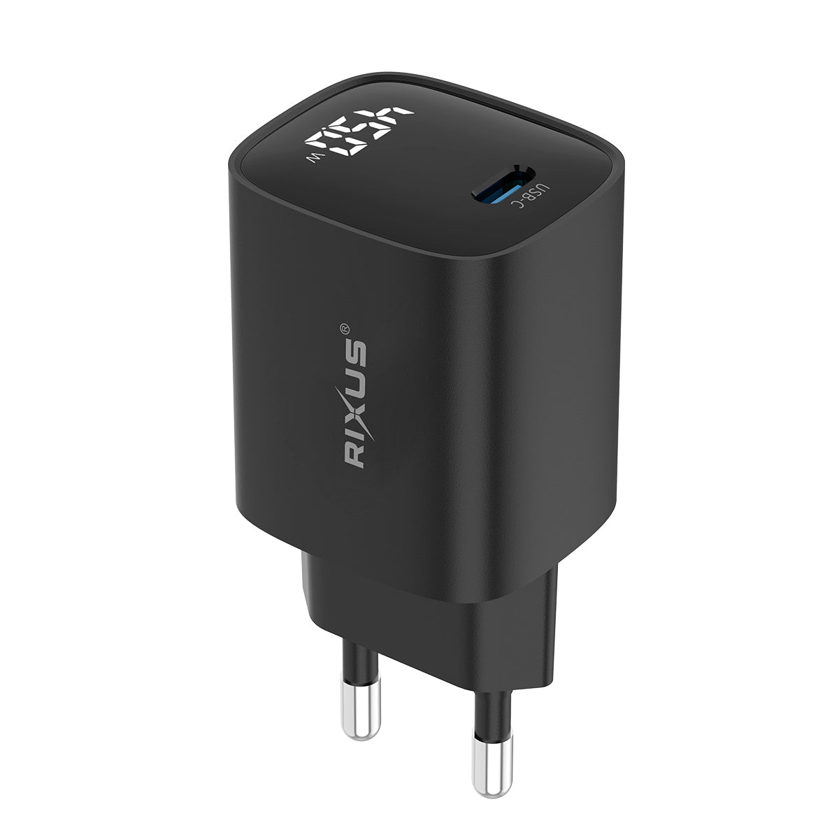 Rixus RXHC13 USB-C Netzteil mit Digital Display 45W Black – Bild 2