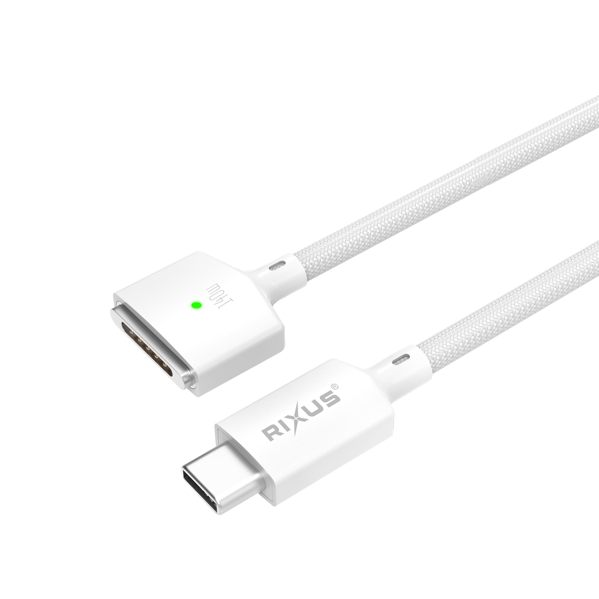 Rixus RXUC140 USB-C To MagSafe kompatibel 3 Kabel 140W White – Bild 2