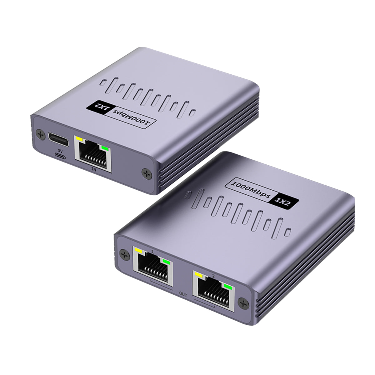 Rixus RXEA03 3-Ports Ethernet Switch Adapter Gray – Bild 2