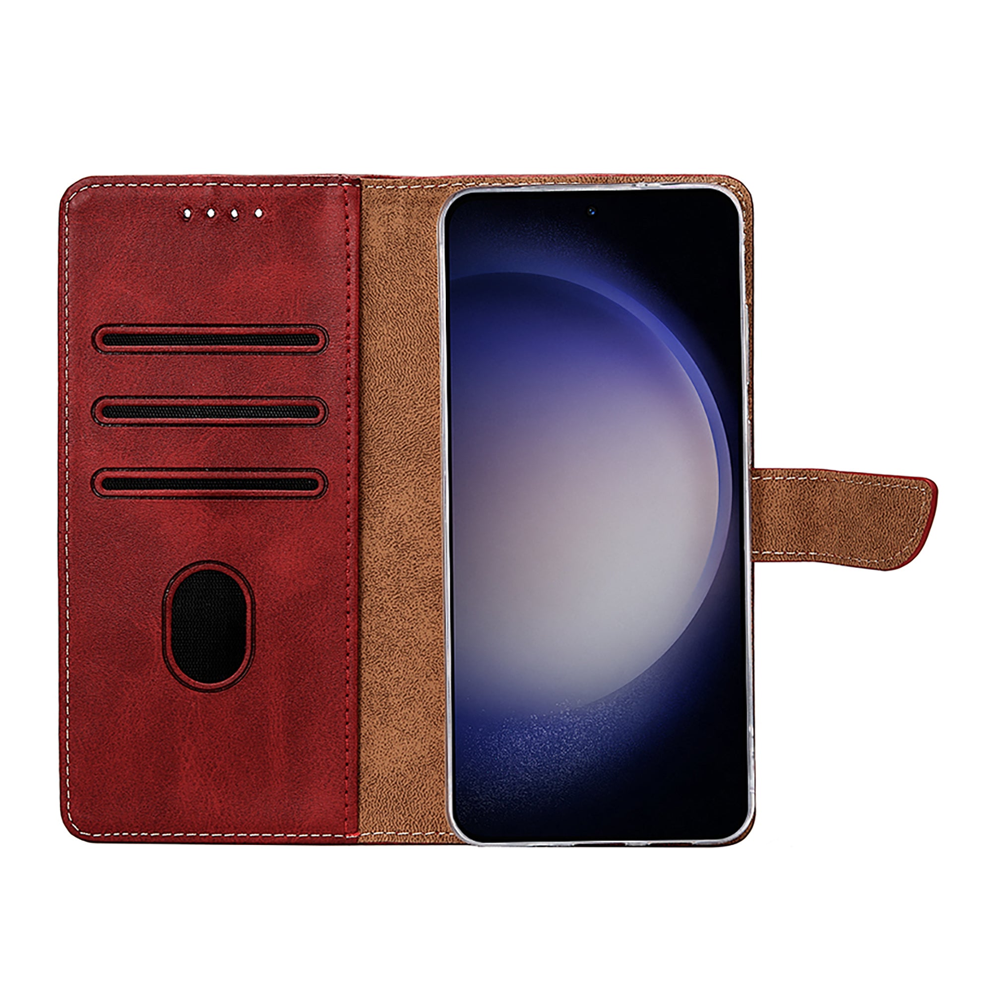 Rixus Buchhülle für Samsung Galaxy A36, A37 Dark Red – Bild 5