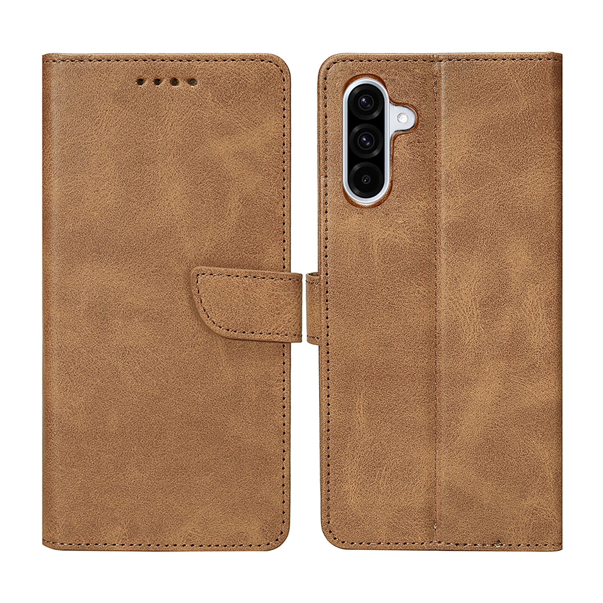 Rixus Buchhülle für Samsung Galaxy A36, A37 Light Brown – Bild 3