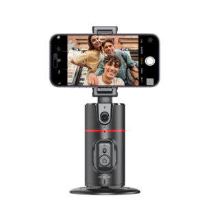 Rixus RXAG01 Auto Face Tracking für Vlog, Video, Tik Tok Black