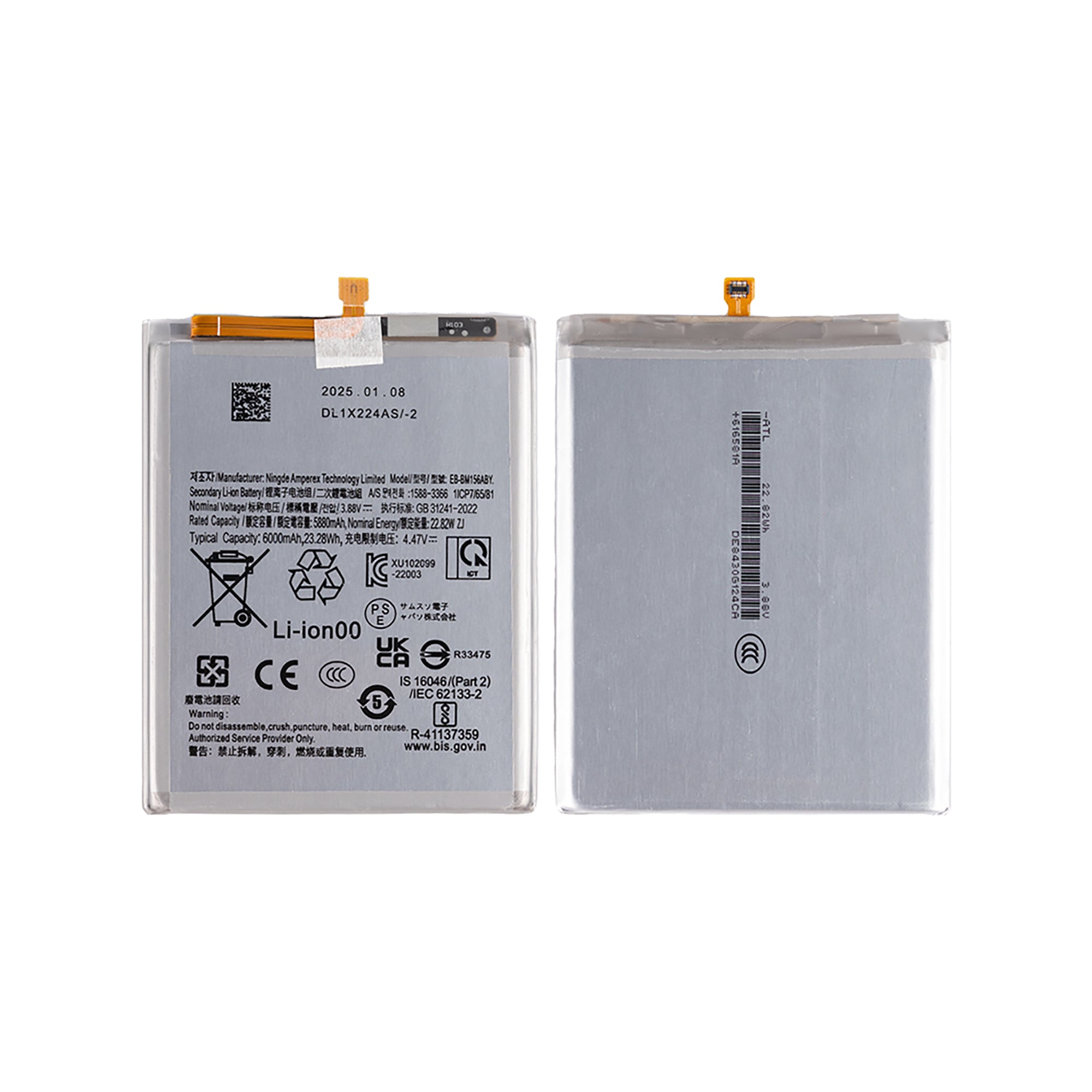 Samsung Galaxy M15 M156B Akku EB-BM156ABY OEM – Bild 3