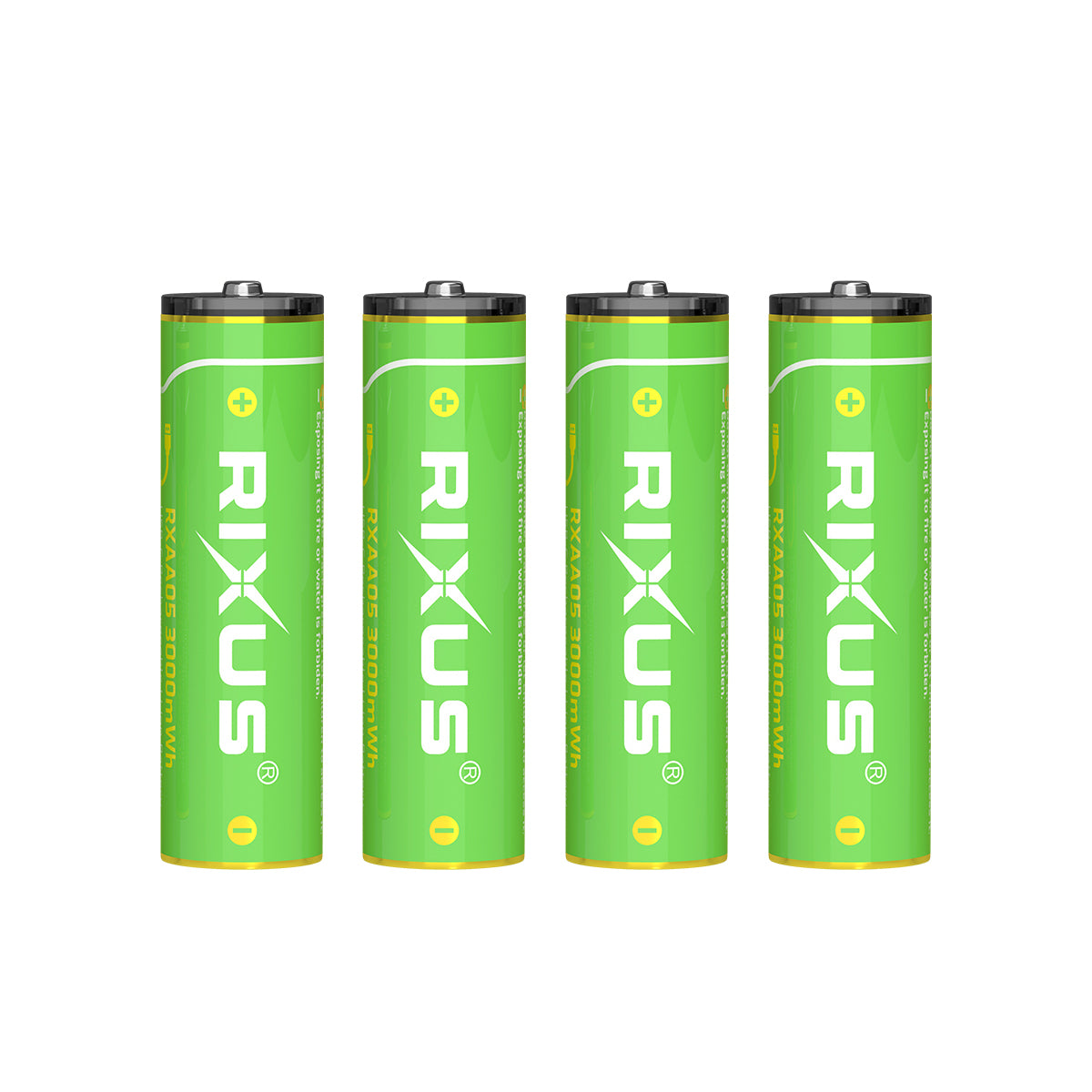 Rixus RXAA05 Rechargeable AA Akku 3000mWh mit USB-C Kabel 4er-Pack – Bild 3