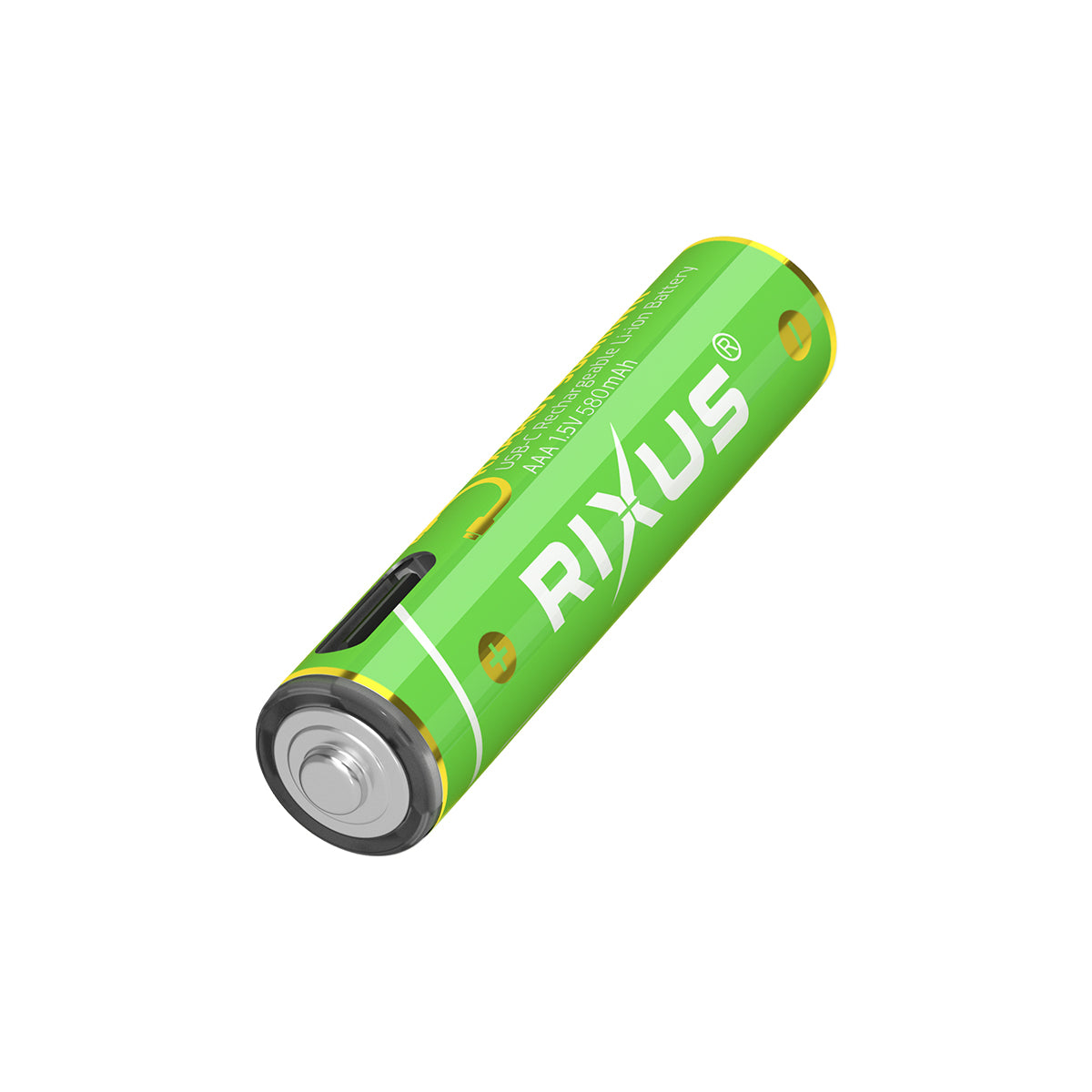 Rixus RXAA07 Rechargeable AAA Akku 880mWh mit USB-C Kabel 4er-Pack
