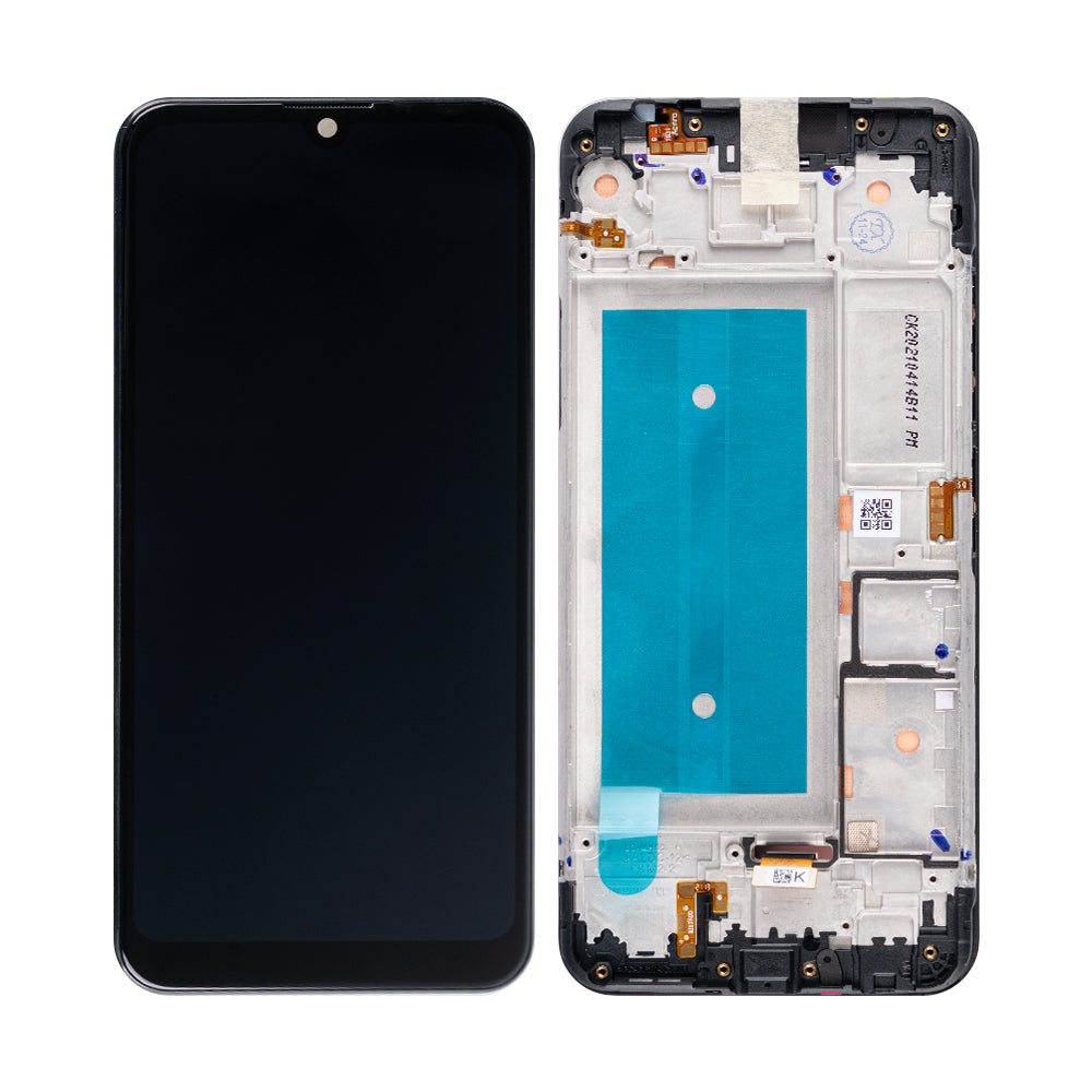 OEM Display für LG K40S mit Rahmen Schwarz – Bild 4