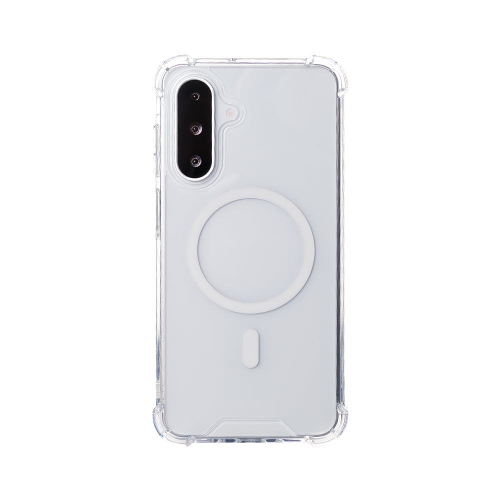 Rixus Anti-Burst Hülle mit MagSafe kompatibel für Samsung Galaxy A26, A17, A18 Transparent
