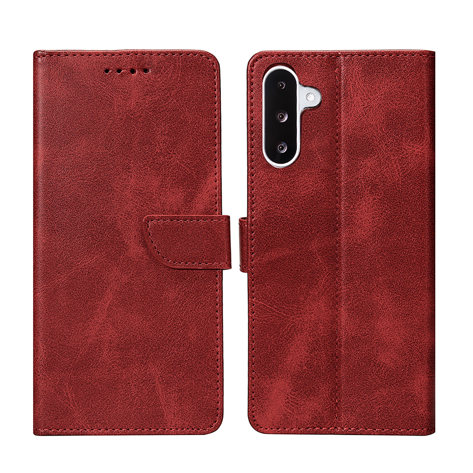 Rixus Buchhülle für Samsung Galaxy A26, A17, A18 Dark Red – Bild 3