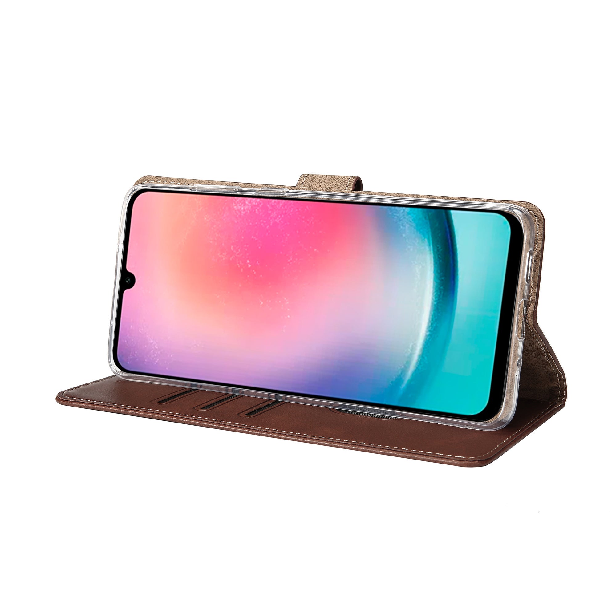 Rixus Buchhülle für Samsung Galaxy A26, A17, A18 Brown – Bild 6