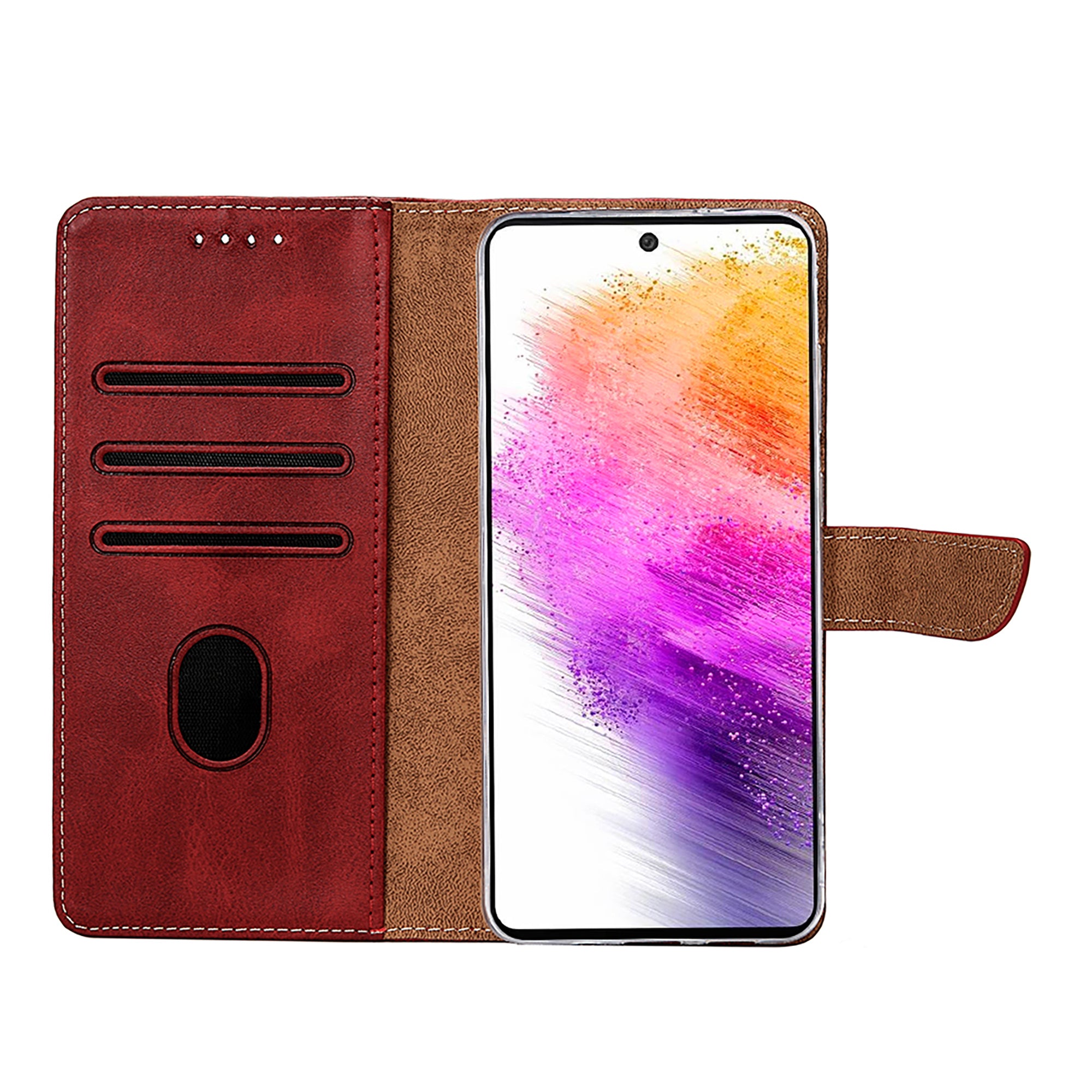 Rixus Buchhülle für Samsung Galaxy A56 Dark Red – Bild 5