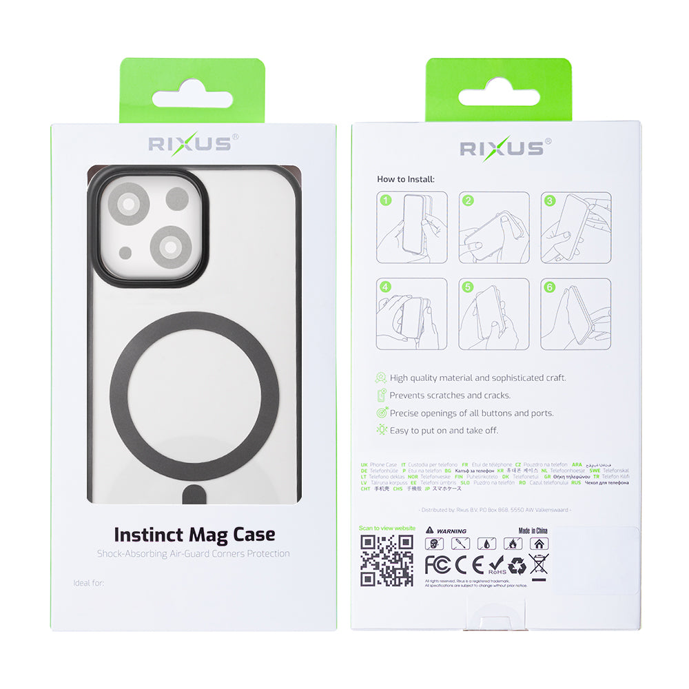 Rixus Instinct Mag Hülle für Apple iPhone 15 Black – Bild 6