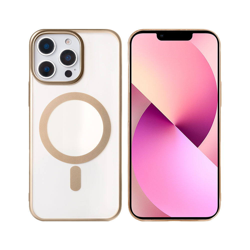 Rixus Instinct Mag Hülle für Apple iPhone 12, 12 Pro Desert Titanium – Bild 3