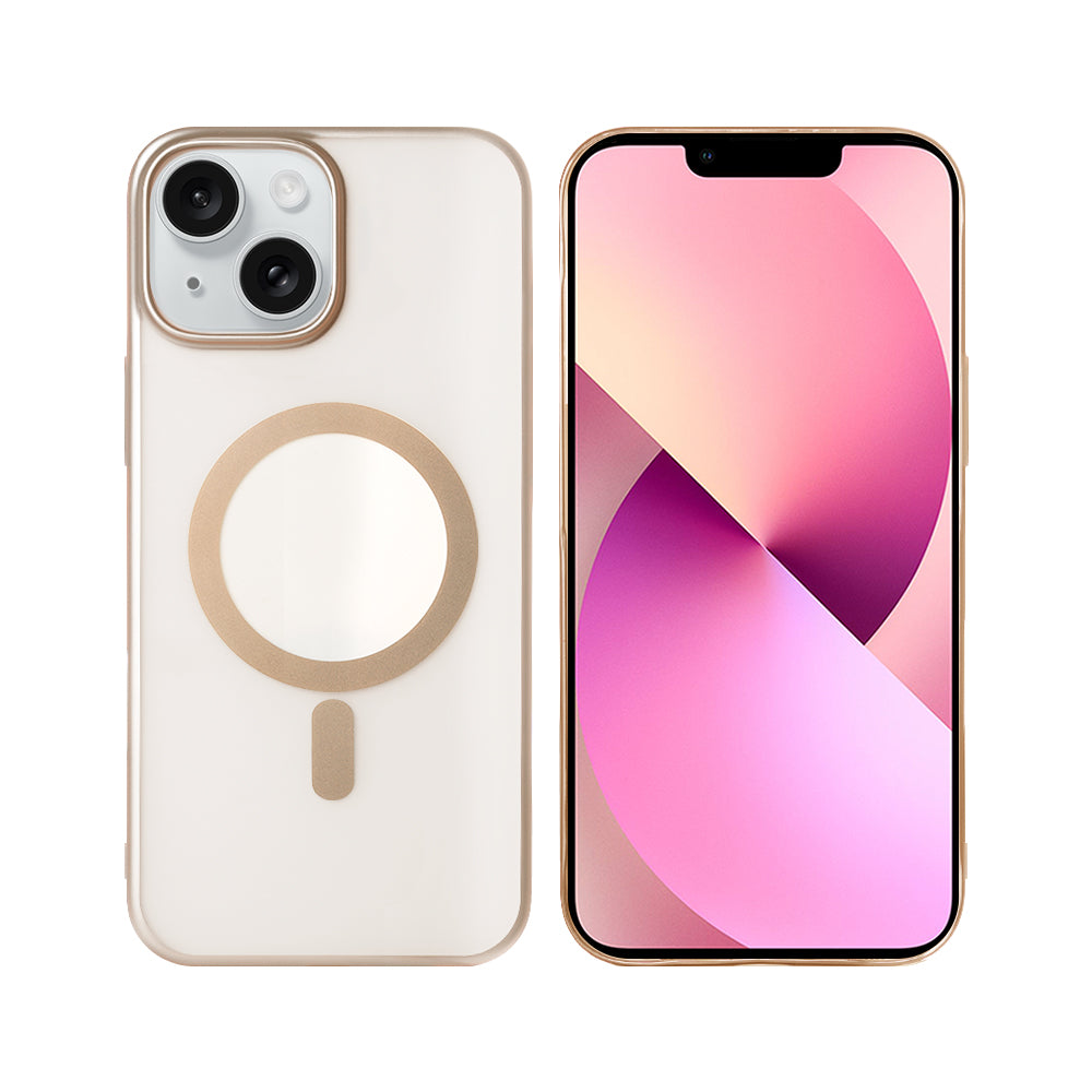 Rixus Instinct Mag Hülle für Apple iPhone 13, 14 Desert Titanium – Bild 3