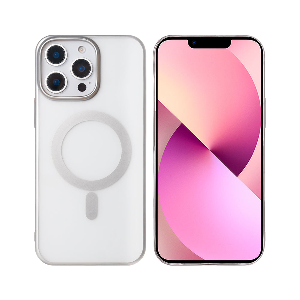 Rixus Instinct Mag Hülle für Apple iPhone 13 Pro Max Silver – Bild 3