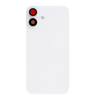 Für Apple iPhone 16 Rückglas mit NFC, Enlarged Kamera Rahmen White kompatibel