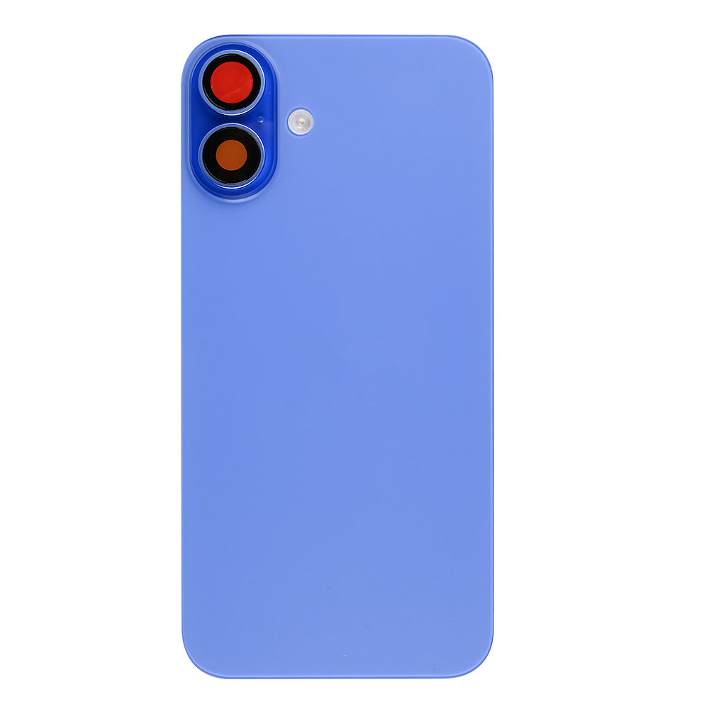 Für Apple iPhone 16 Rückglas mit NFC, Enlarged Kamera Rahmen Ultramarine kompatibel
