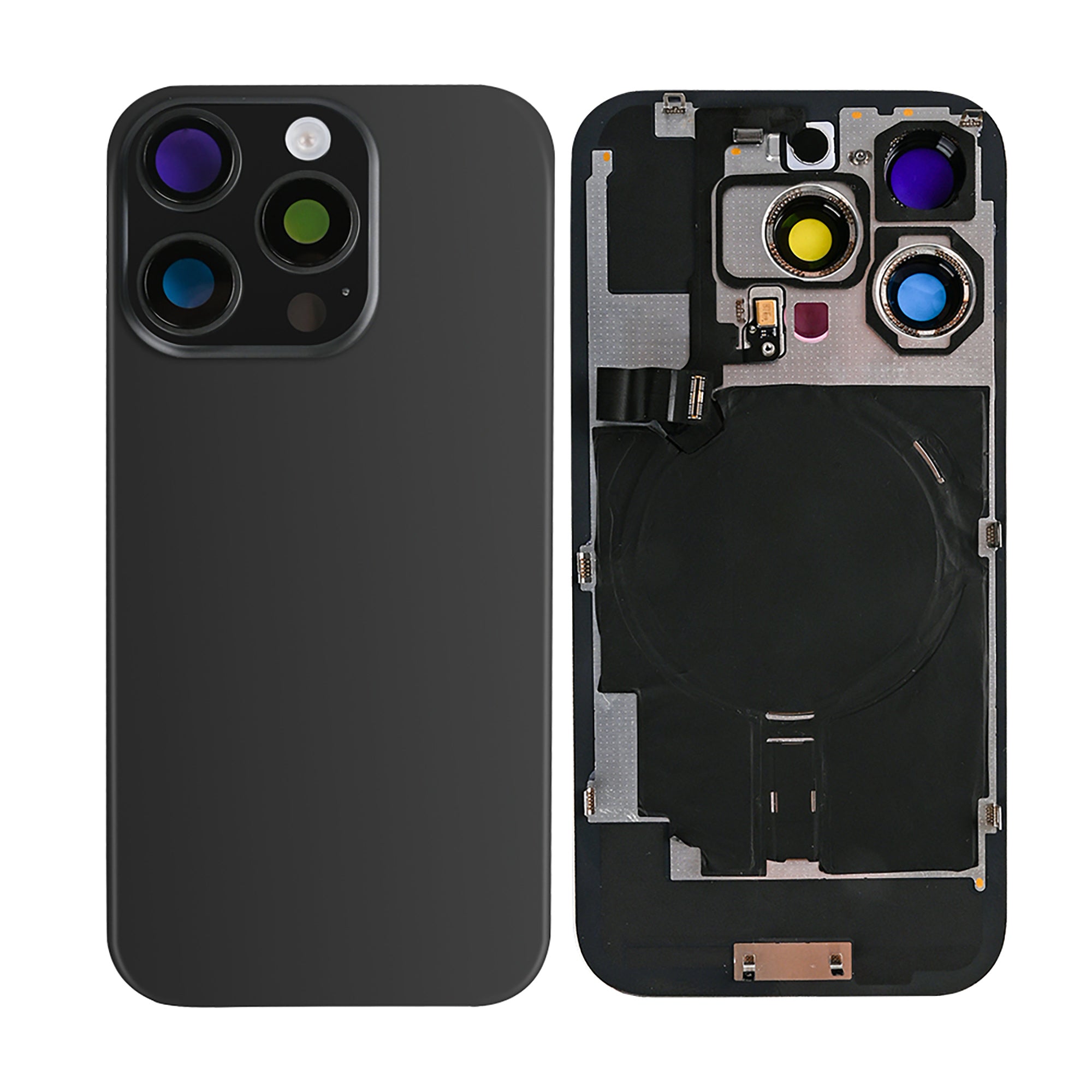 Für Apple iPhone 16 Pro kompatibel Rückglas mit NFC und großem Kamerarahmen, Farbe wählbar – Bild 5