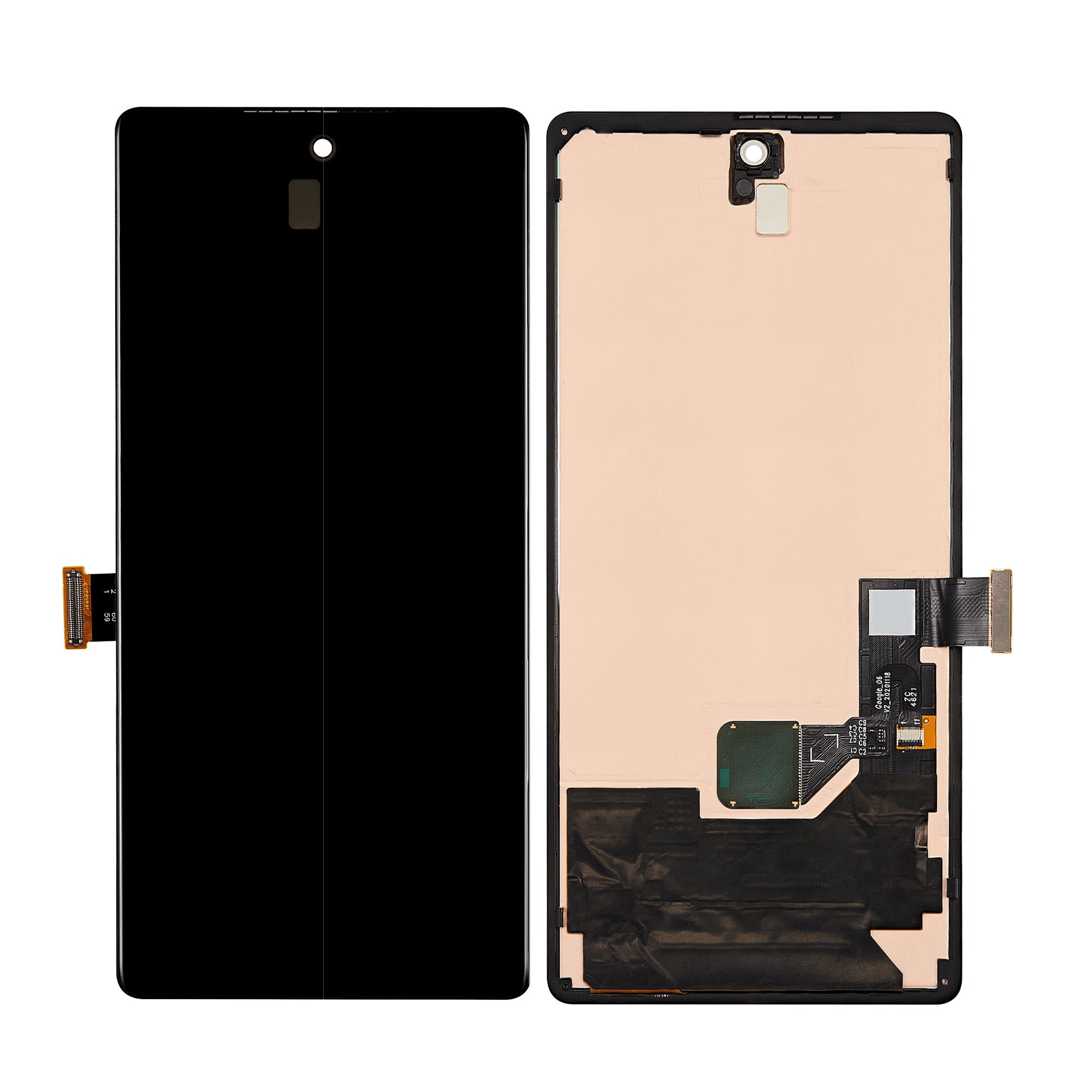 Google Pixel 6 Display und Touchscreen-Digitizer ohne Rahmen Black Service Pack – Bild 3