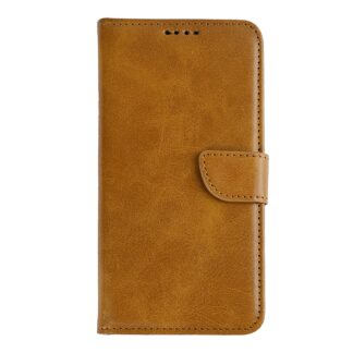 Rixus Buchhülle für Apple iPhone 16e, 17e Light Brown