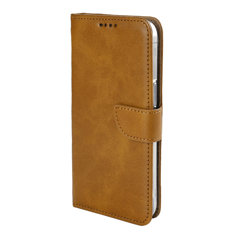 Rixus Buchhülle für Apple iPhone 16e, 17e Light Brown – Bild 4