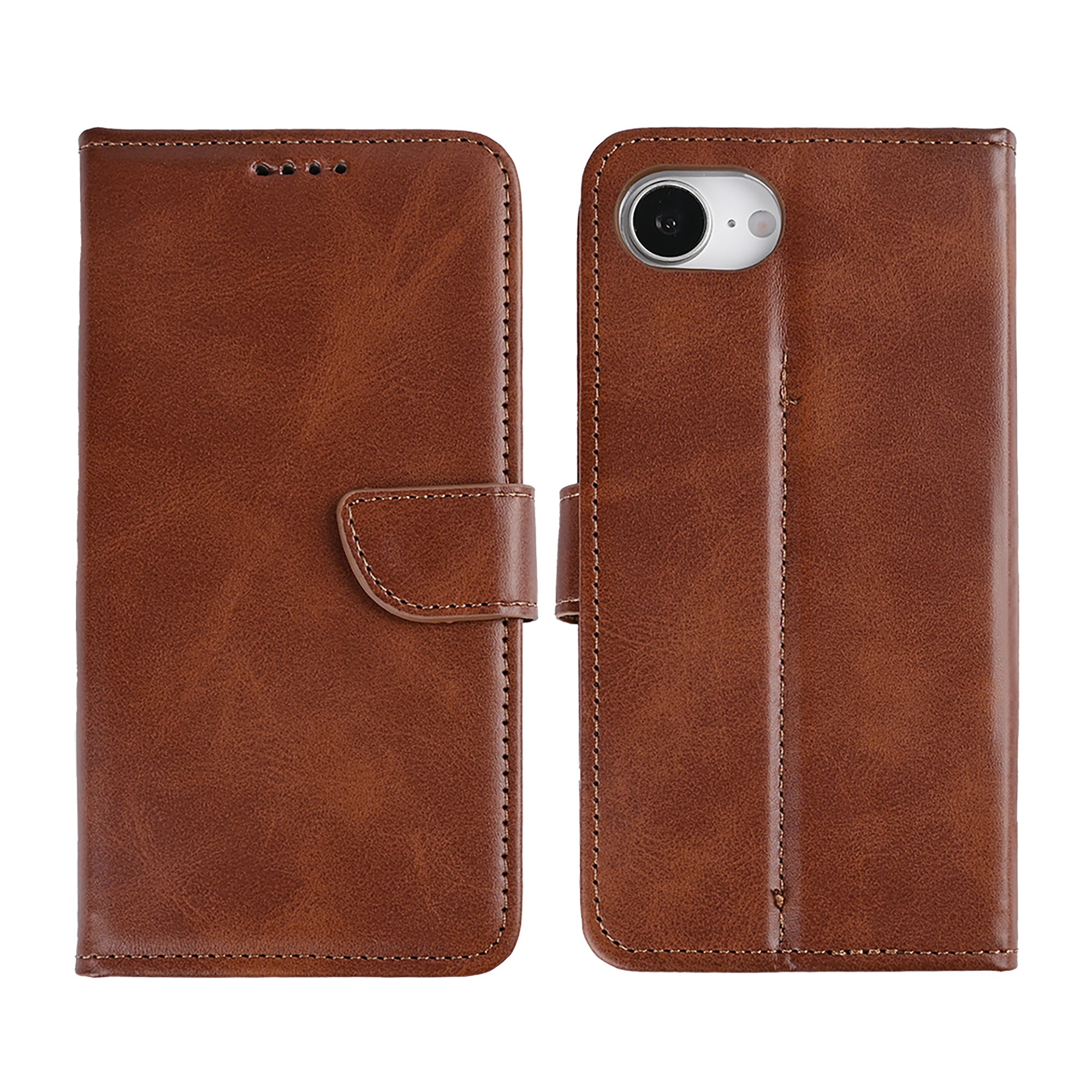 Rixus Buchhülle für Apple iPhone 16e, 17e Brown – Bild 3