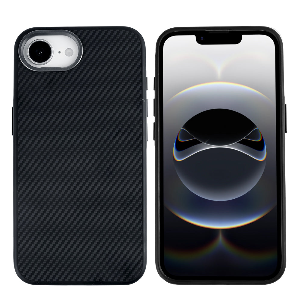 Rixus Mag Carbon mit MagSafe kompatibel für Apple iPhone 16e, 17e Titanium Black – Bild 3