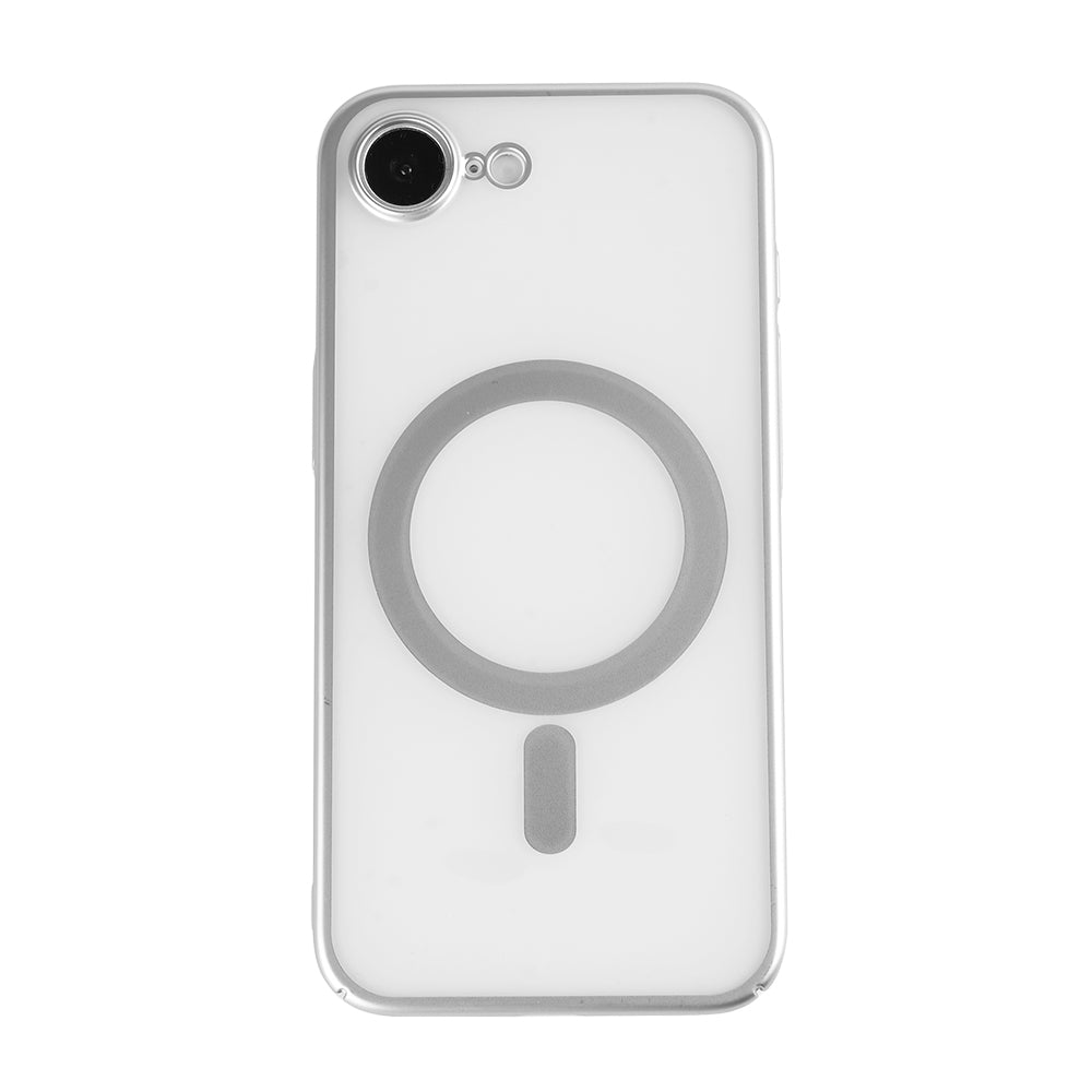 Rixus Instinct Mag Hülle für Apple iPhone 16e, 17e Silver