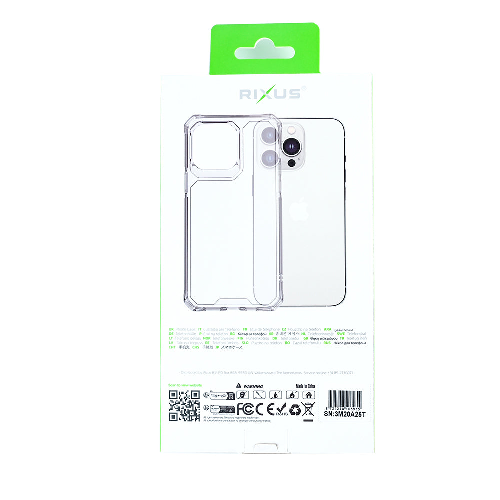 Rixus Armor-X Anti Shock Hülle für Apple iPhone 16e, 17e Transparent – Bild 5