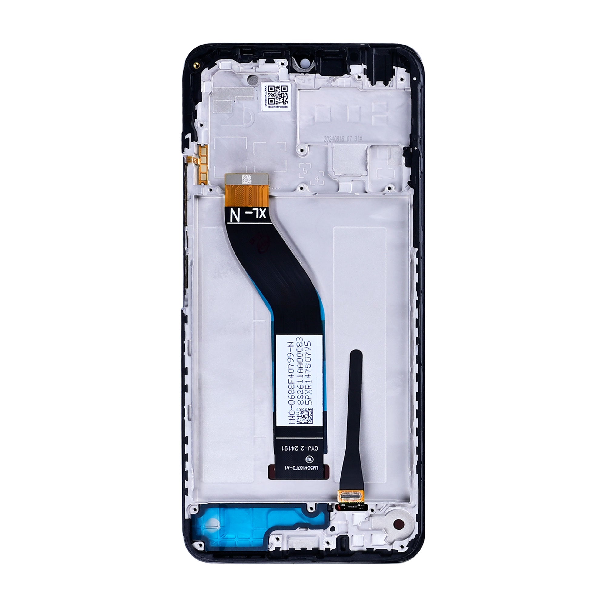 Xiaomi Redmi 14C 4G, 14C 5G, Poco C75, A3 Pro Display und Touchscreen-Digitizer mit Rahmen Midnight Black Service Pack – Bild 2