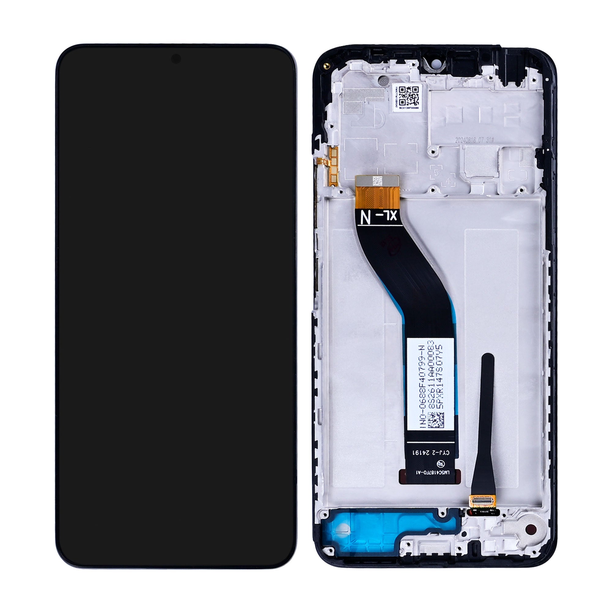 Xiaomi Redmi 14C 4G, 14C 5G, Poco C75, A3 Pro Display und Touchscreen-Digitizer mit Rahmen Midnight Black Service Pack – Bild 3