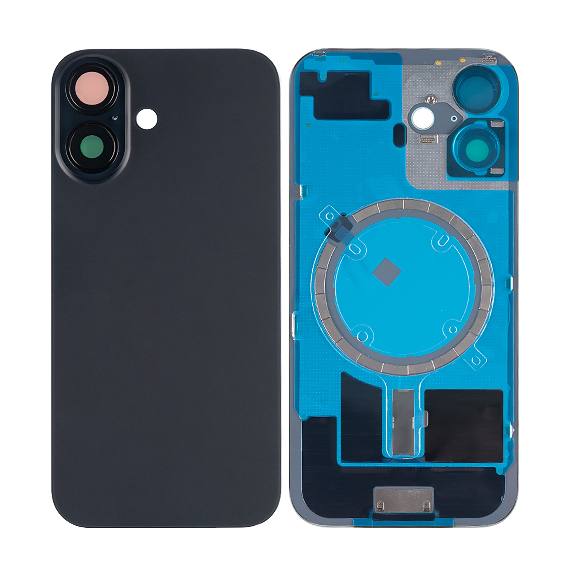 Für Apple iPhone 16 kompatibel Rückglas ohne NFC mit großem Kamerarahmen, Farbe wählbar – Bild 15