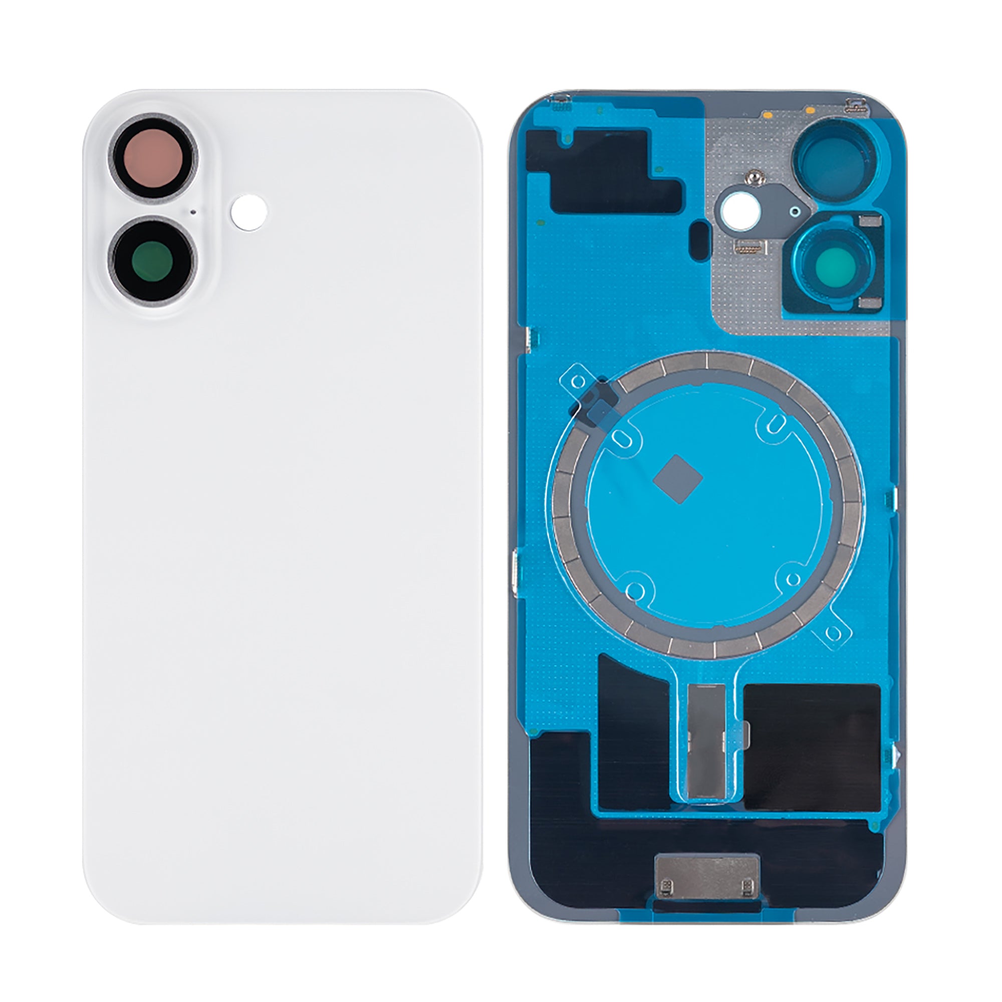 Für Apple iPhone 16 kompatibel Rückglas ohne NFC mit großem Kamerarahmen, Farbe wählbar – Bild 13