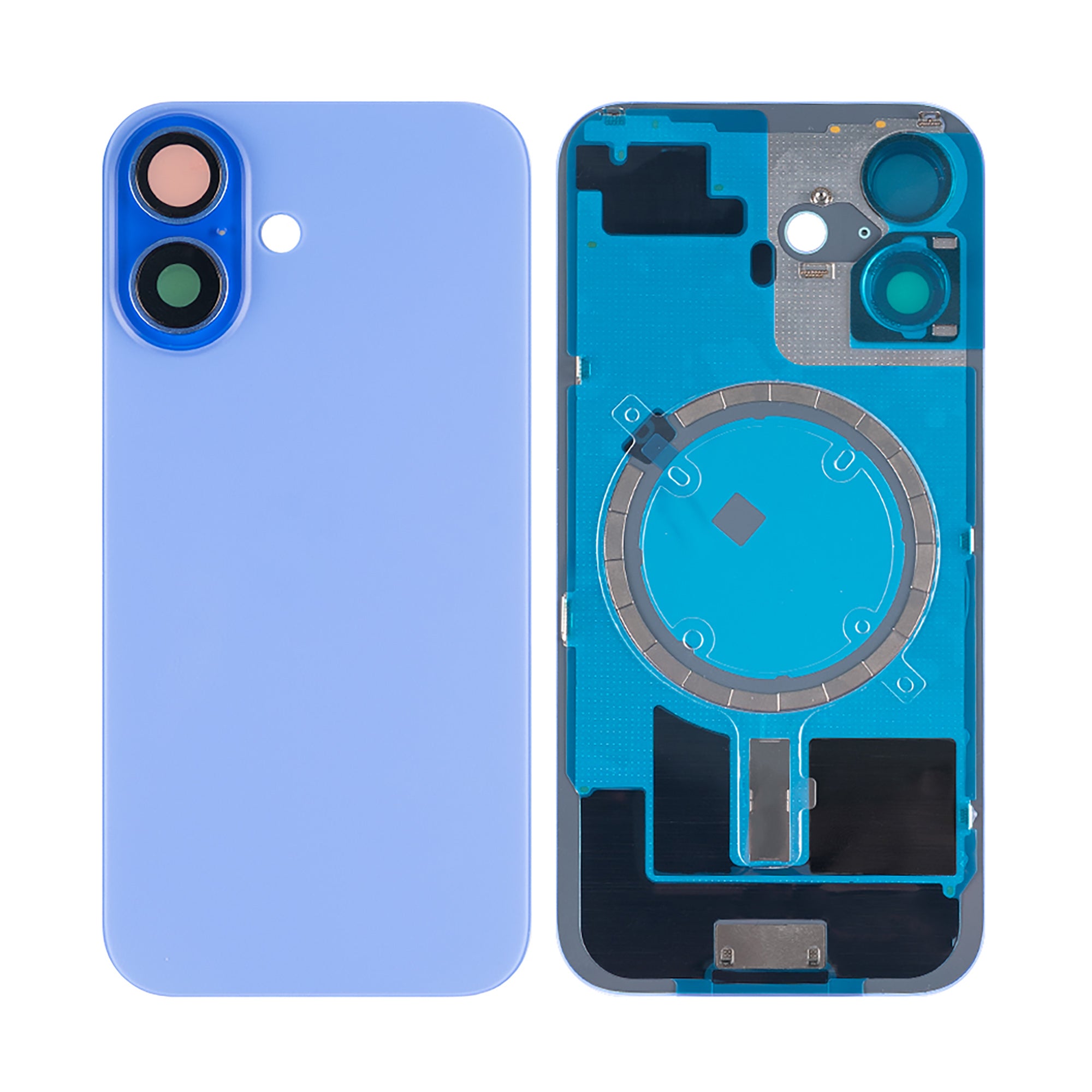 Für Apple iPhone 16 kompatibel Rückglas ohne NFC mit großem Kamerarahmen, Farbe wählbar – Bild 7