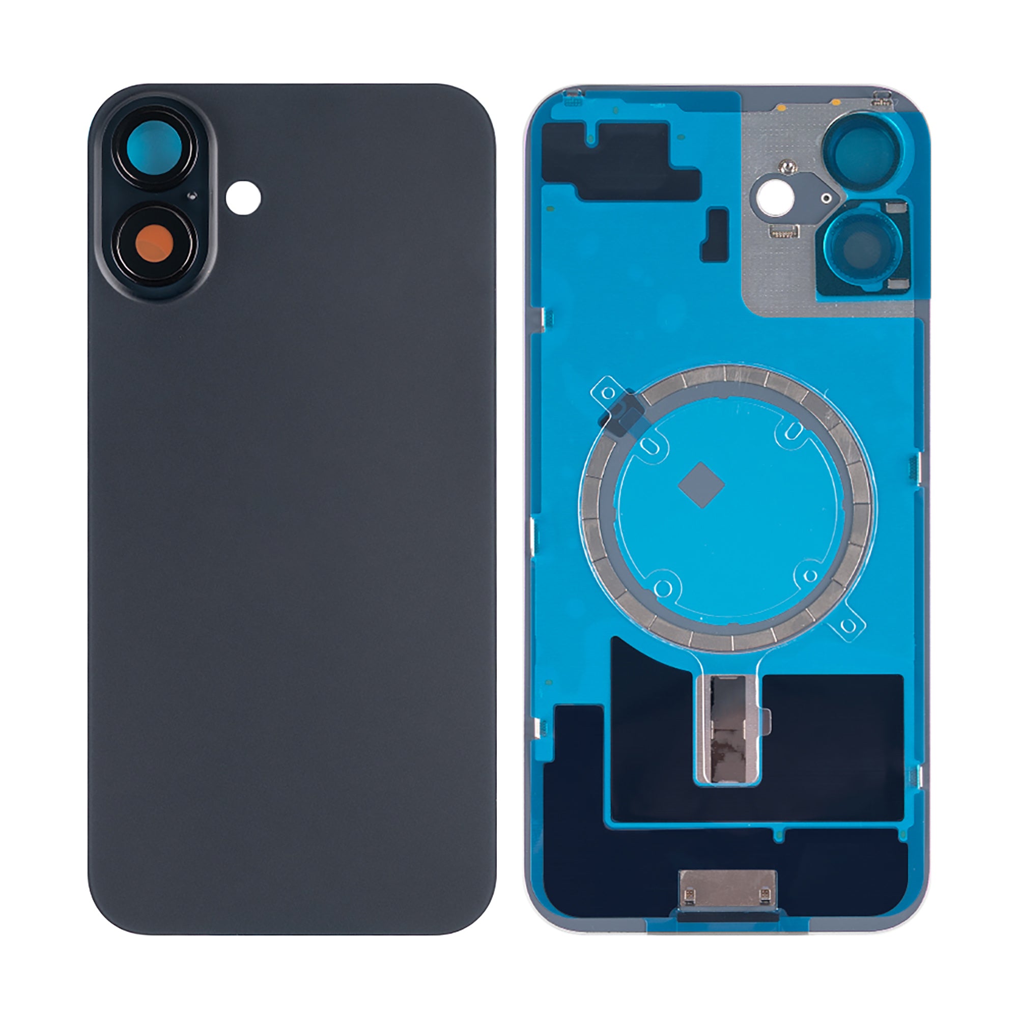 Für Apple iPhone 16 Plus kompatibel Rückglas ohne NFC mit großem Kamerarahmen, Farbe wählbar – Bild 11