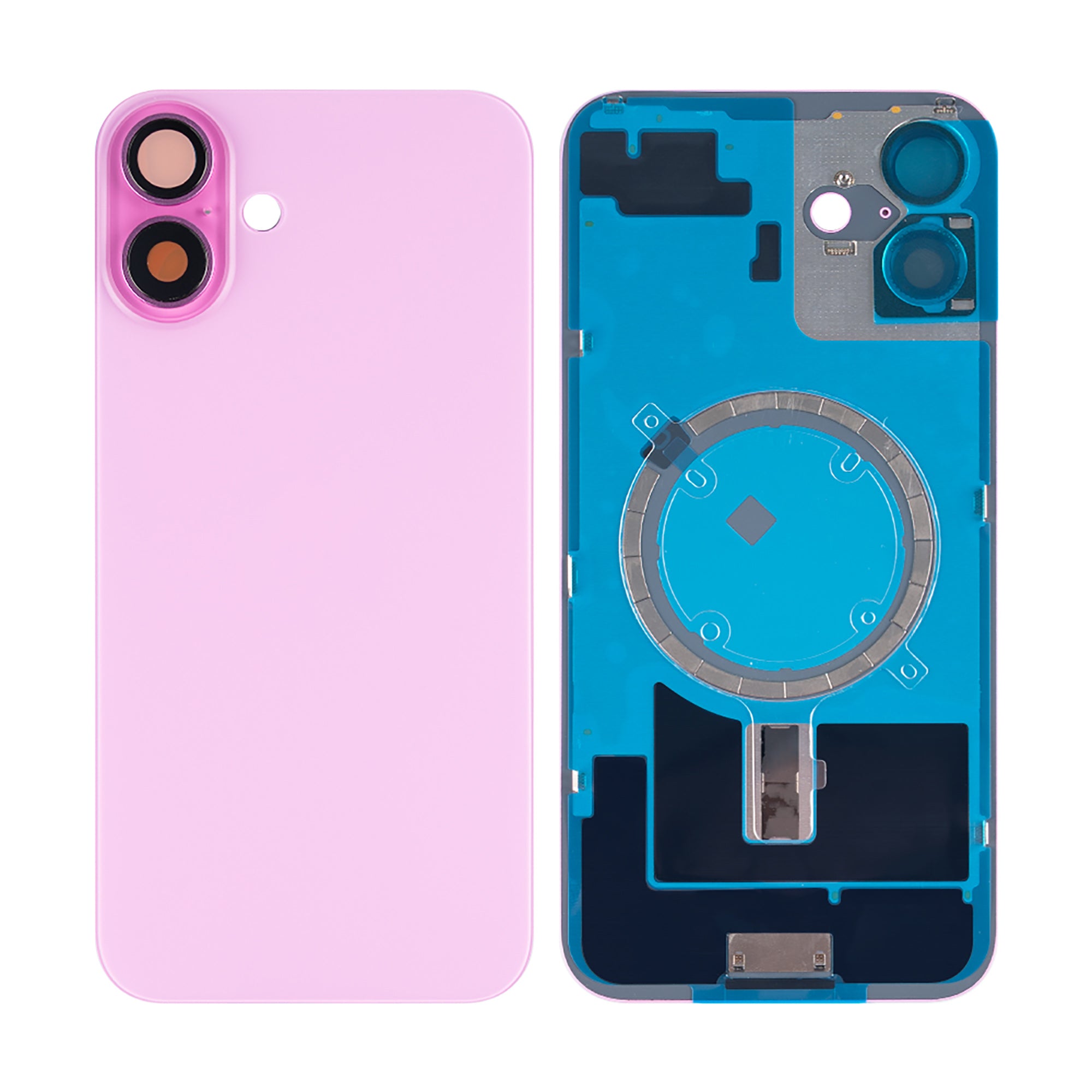 Für Apple iPhone 16 Plus kompatibel Rückglas ohne NFC mit großem Kamerarahmen, Farbe wählbar – Bild 13
