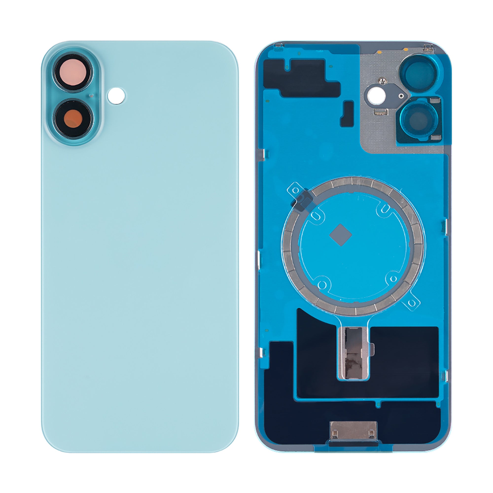 Für Apple iPhone 16 Plus kompatibel Rückglas ohne NFC mit großem Kamerarahmen, Farbe wählbar – Bild 9