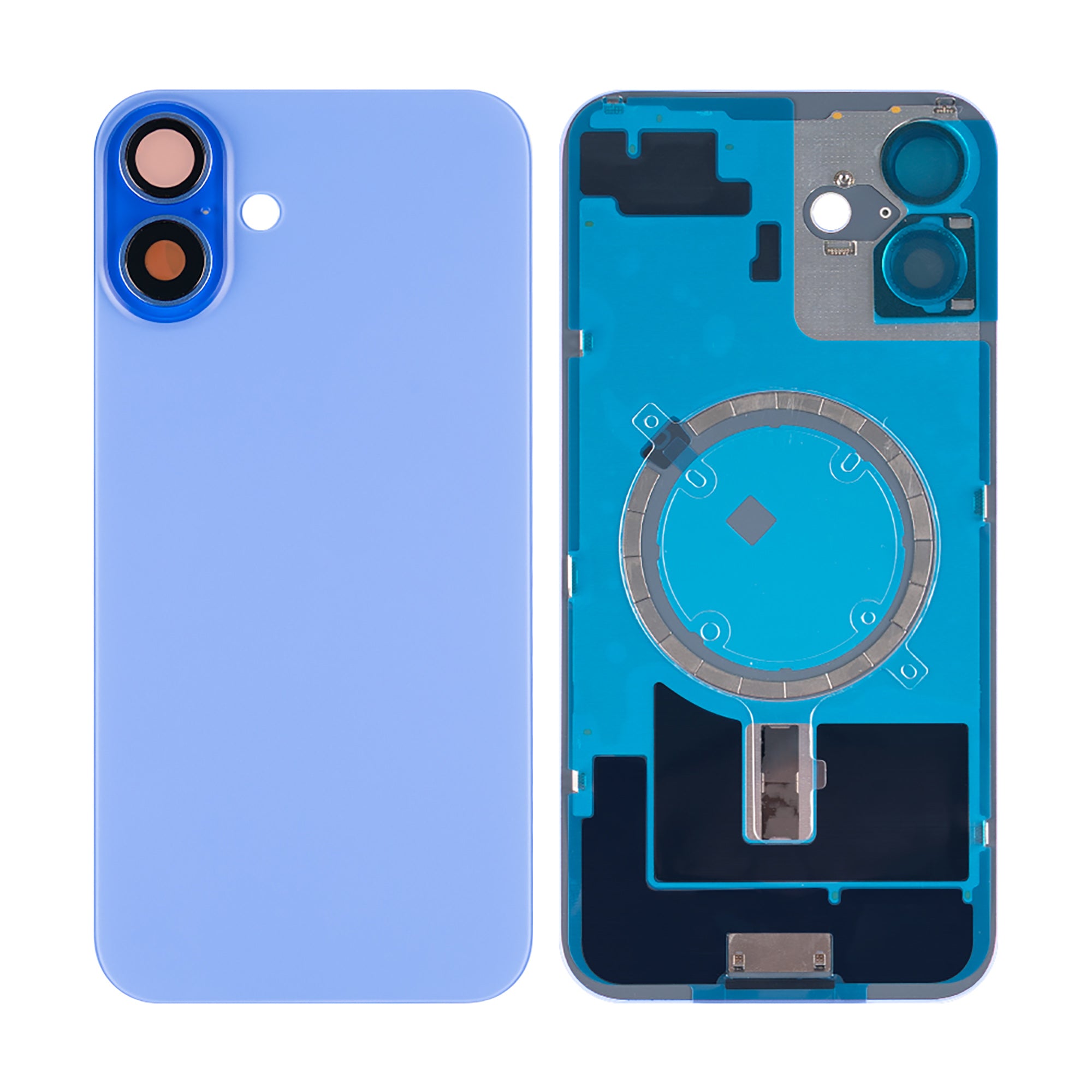 Für Apple iPhone 16 Plus kompatibel Rückglas ohne NFC mit großem Kamerarahmen, Farbe wählbar – Bild 7