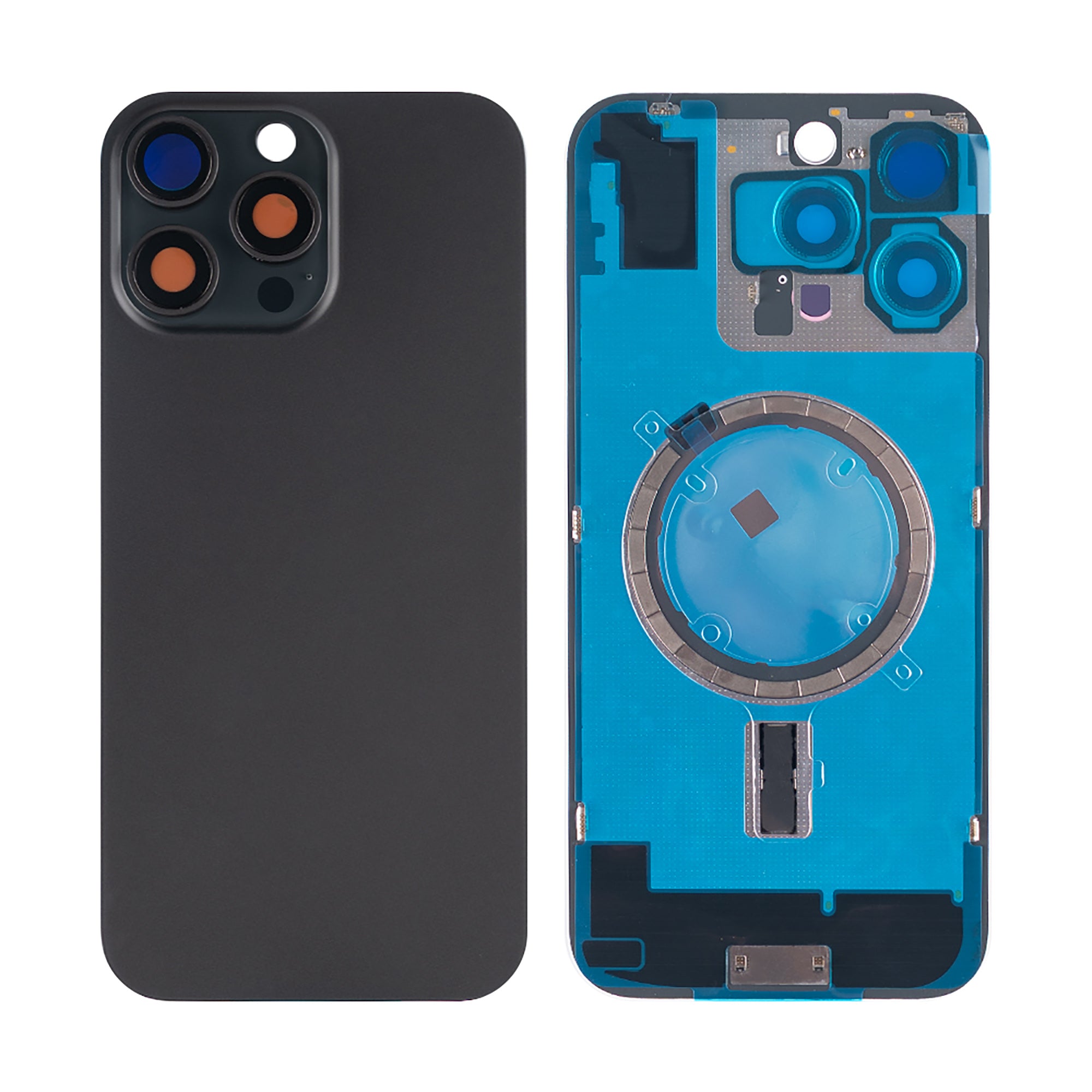 Für Apple iPhone 16 Pro Max kompatibel Rückglas ohne NFC mit großem Kamerarahmen, Farbe wählbar – Bild 12