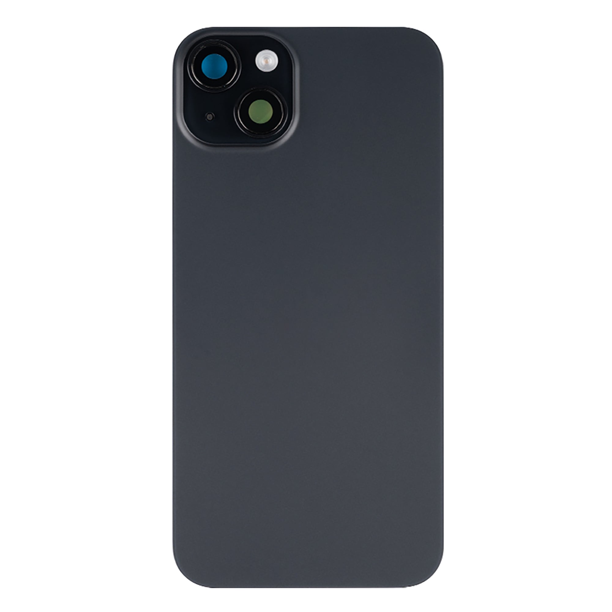 Für Apple iPhone 15 Rückglas mit NFC, Enlarged Kamera Rahmen Black kompatibel