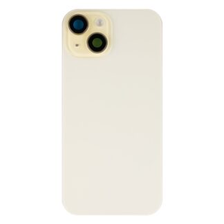 Für Apple iPhone 15 Plus Rückglas mit NFC, Enlarged Kamera Rahmen Yellow kompatibel